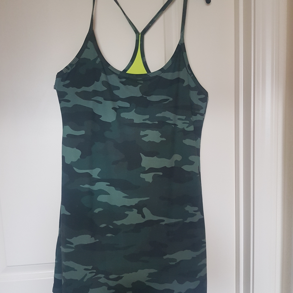 Camo Green Dress With Built In Shorts Underneath